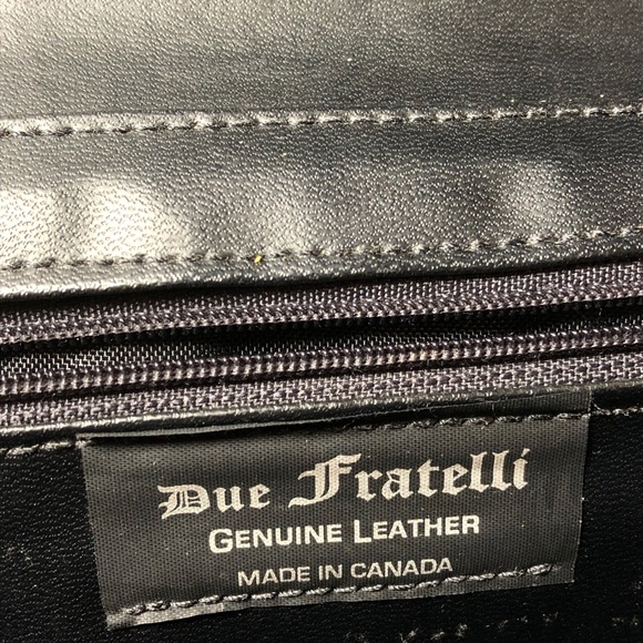 Due Fratelli Leather Shoulder Purse - Picture 2 of 4